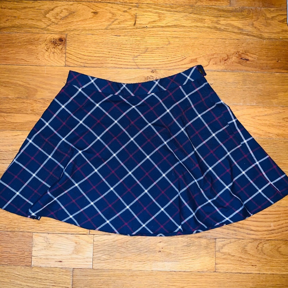 Plaid mini skirt. Never worn.